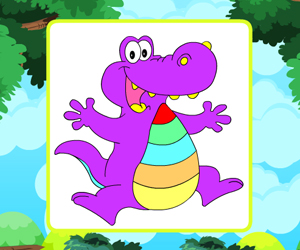 play Swebie Proud Alligator Coloring