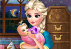 play Elsa Frozen Baby Feeding