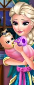 play Elsa Frozen Baby Feeding