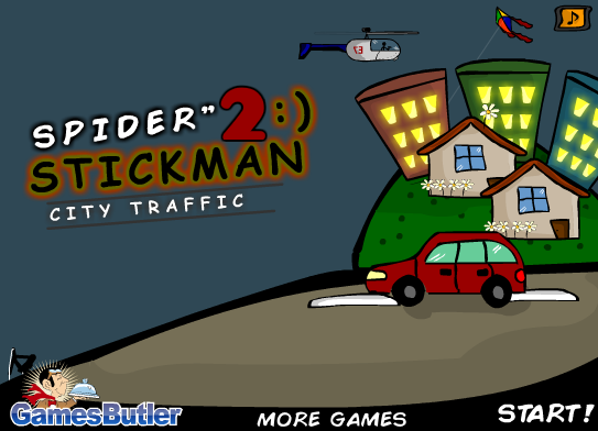 play Spider Stickman 2: City Traffic