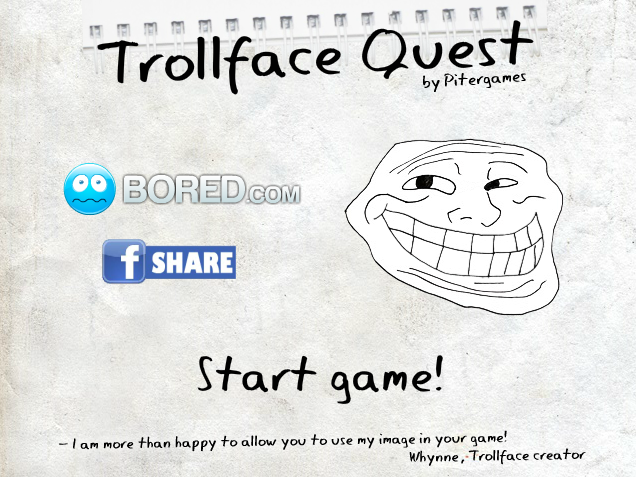 play Troll Face Quest