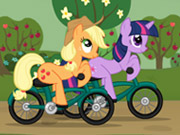 play Little Pony Bike Racing