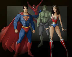 play Classic Heroes Jigsaw