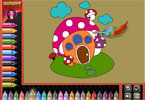play Coloring Book Mushroom
