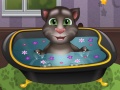 Baby Talking Tom Bathing