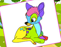 play Forest Deer Coloring