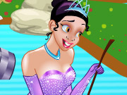 play Princess Tiana Pond Kissing
