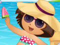 play Dora Beach Dressup