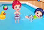 Baby Hazel Swimming Time