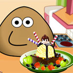 Pou Ice Cream Decoration