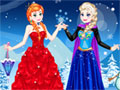 play Elsa With Anna Dress Up