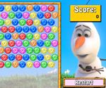 play Olaf Bubble Shoot