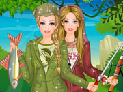 play Barbie Fishing Princess