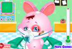 play Cute Bunny Face Injury