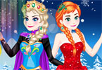 play Elsa With Anna Dress Up