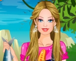 play Barbie Fishing Princess