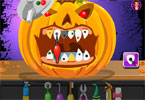 play Halloween Pumpkin Dental Care