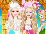 play Barbie Victorian Wedding Dressup