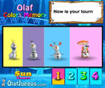play Olaf Colors Memory