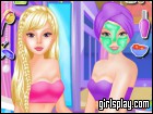 play Twin Barbie At Spa Salon