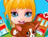 play Baby Barbie Injured Pet