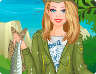play Barbie Fishing Princess