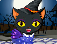 play Cute Kitty Cat Halloween