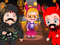 play Baby Hazel Halloween Castle Kissing