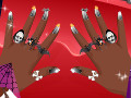 play Scary Halloween Nail Art