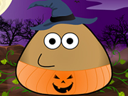 play Pou Halloween Costume