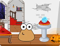 play Pou Halloween Decor