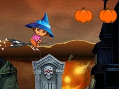 play Dora Halloween Devils Castle