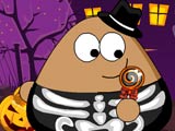 play Pou Halloween Slacking