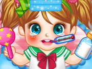 play Cute Baby Cold Doctor Kissing