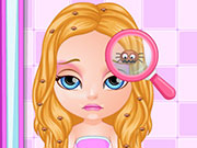 play Baby Barbie Lice Attack