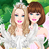 play Play Barbie White Swan Bride