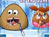 play Pou And Pou Girl Dentist