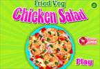 play Fried Veg Chicken Salad