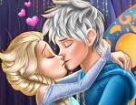 Elsa Kissing Jack Frost