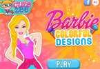 play Barbie Colorful Designs