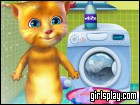 play Ginger Washing Clothes