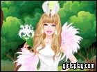 play Barbie White Swan Bride