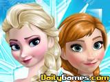 play Frozen Sisters Dress Up