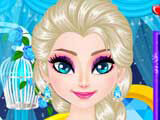 play Elsa'S Sparkling Eyelashes