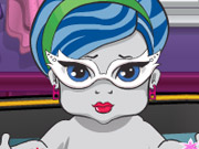 play Baby Monster Bathing Kissing