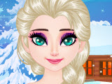 play Elsa'S Sparkling Eyelashes