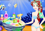 play Ariel Facial Makeover