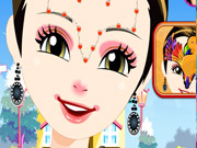 play Holiday Face Painting Kissing