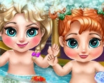 play Frozen Baby Bath