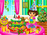 play Dora Christmas Cake